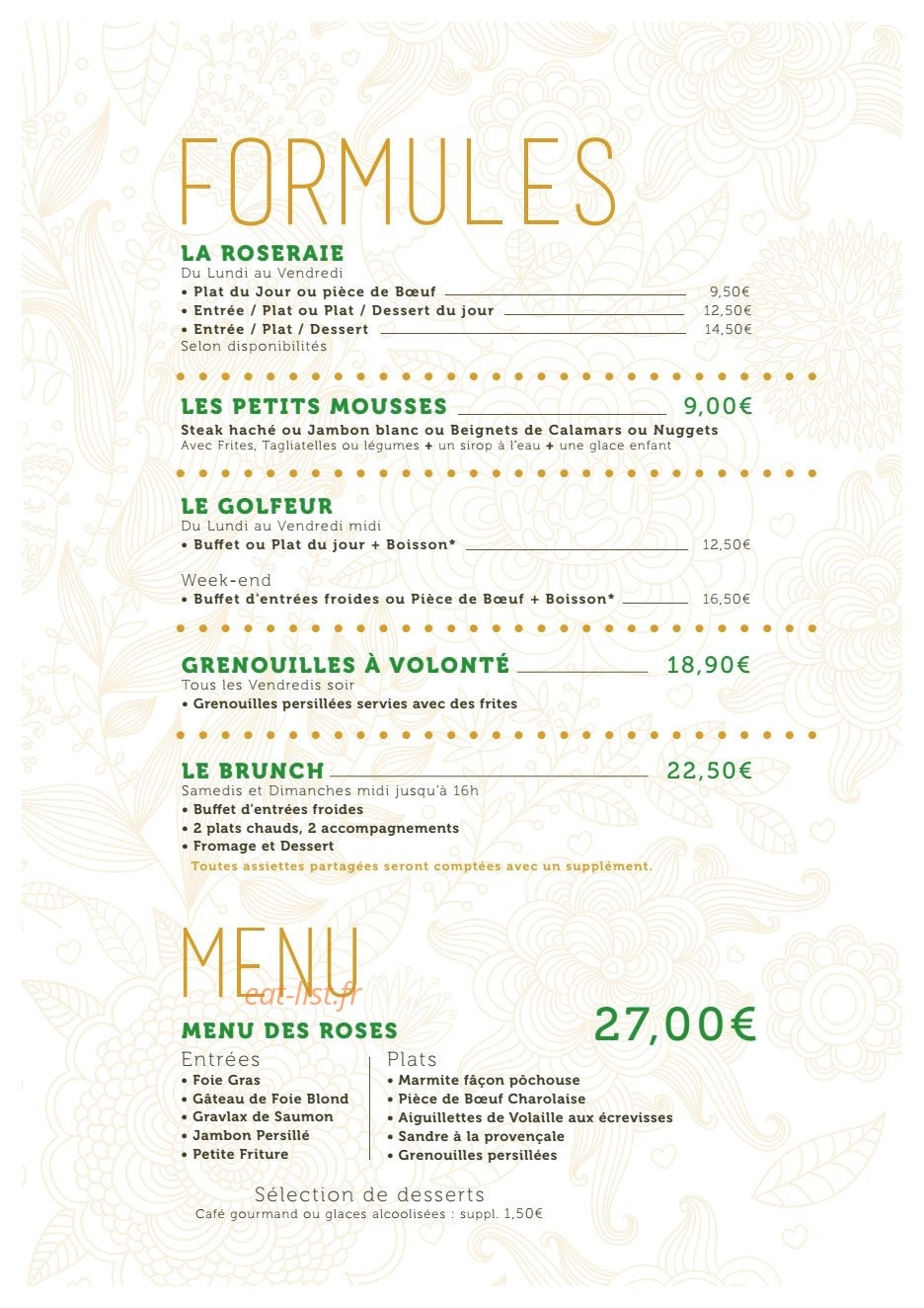 La Roseraie — carte page 3