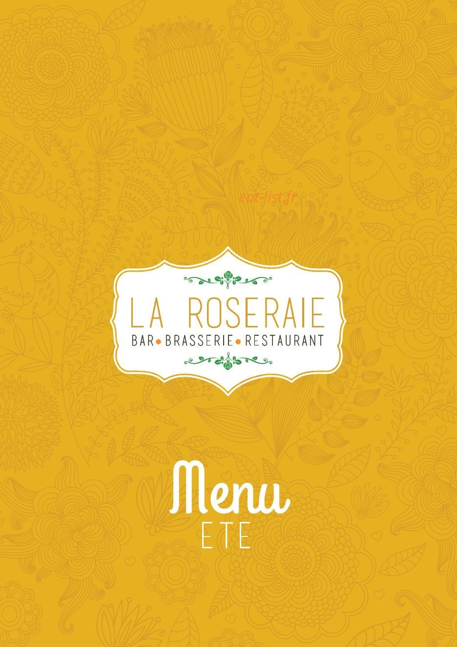 La Roseraie — carte page 1