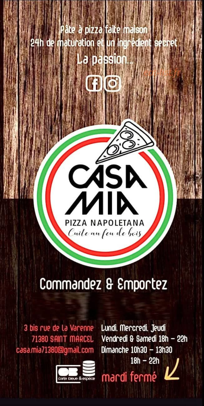 Casa Mia — carte page 1