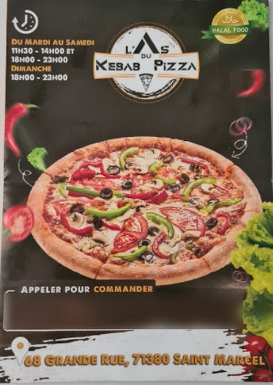 L'As du Kebab — carte page 1