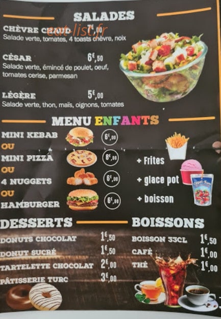 L'As du Kebab — carte page 3