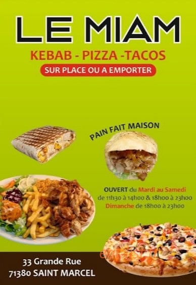 Le Miam — carte page 1