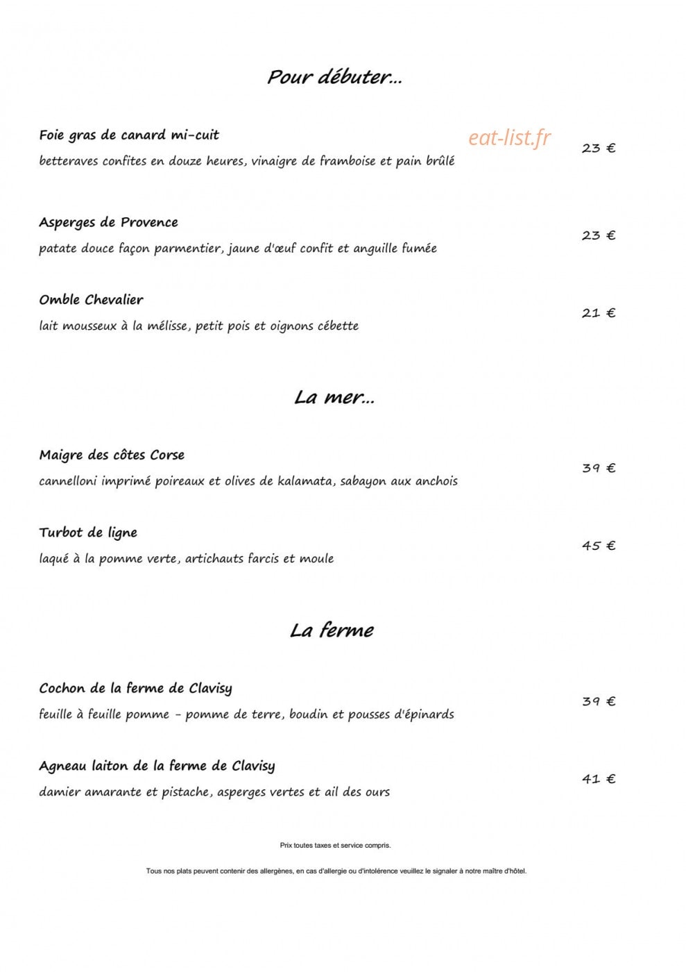 L'empreinte — carte page 1