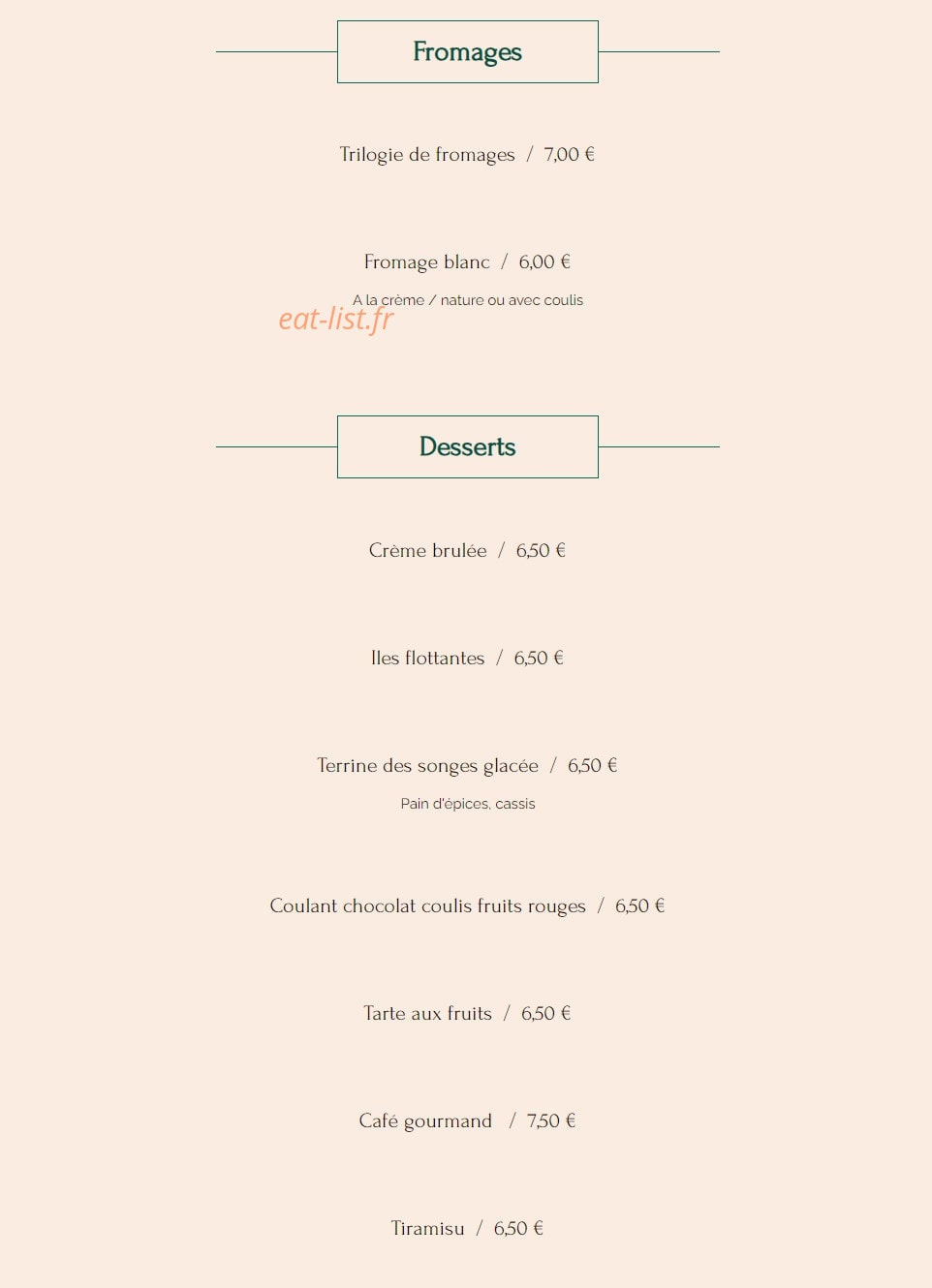 La table des songes — carte page 3