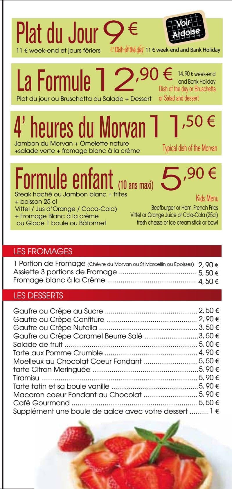 Café des Tilleuls — carte page 2