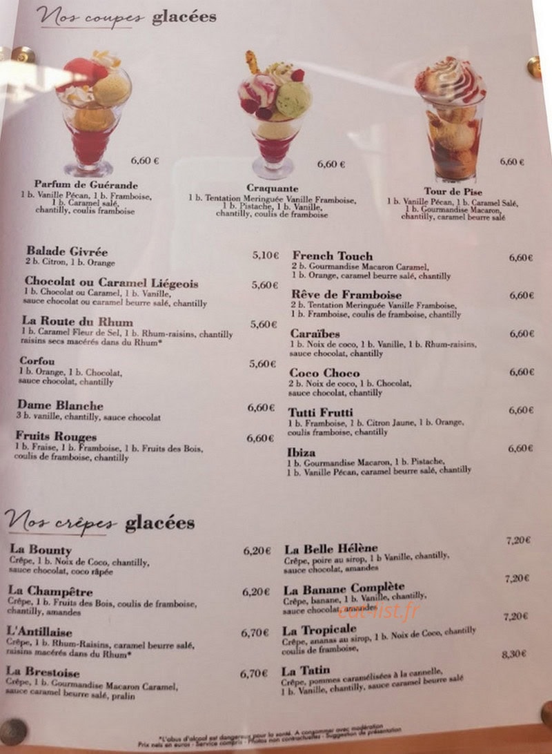 Crêperie des Remparts — carte page 3