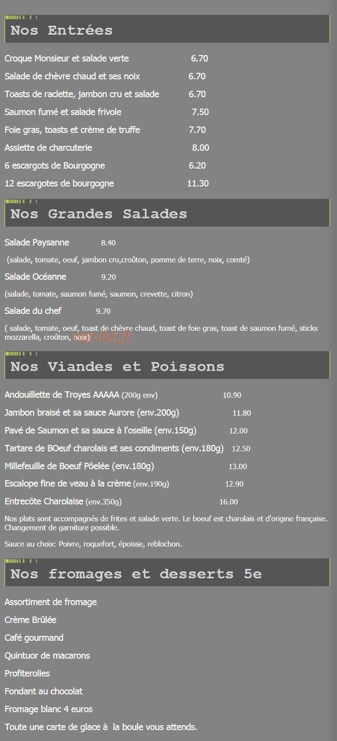 Le Central — carte page 2