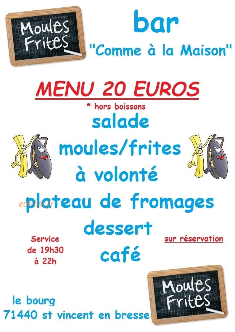 Comme à la maison — carte page 1