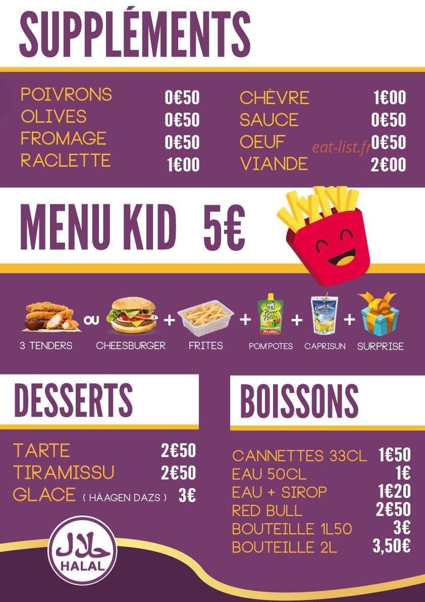 Tacos Deluxe — carte page 3