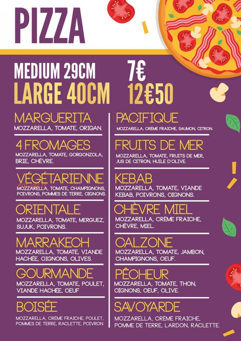Tacos Deluxe — carte page 4