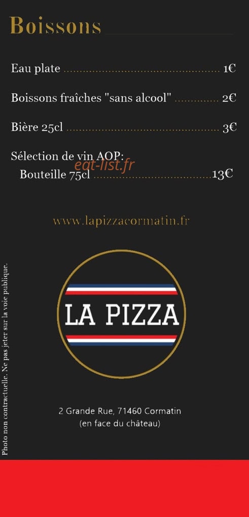La Pizza — carte page 4