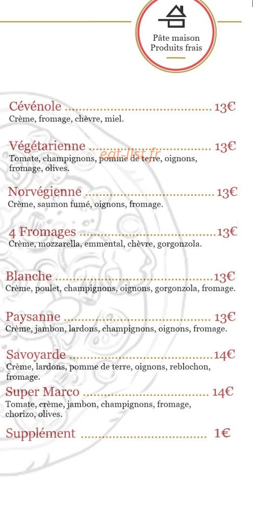 La Pizza — carte page 3