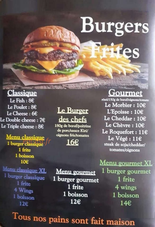 La Patate Gourmande — carte page 2