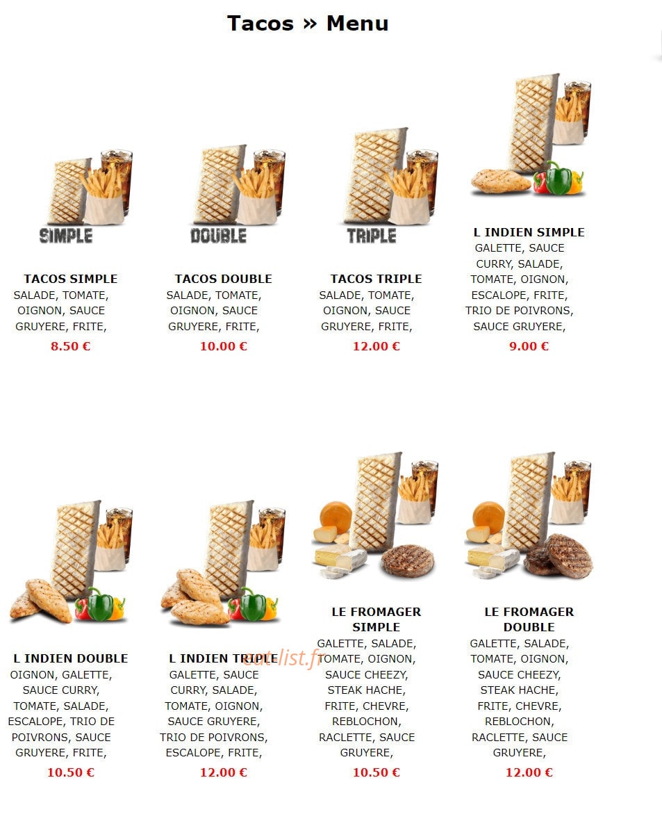 La Fabrik — carte page 2