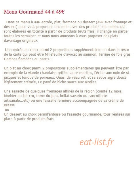 La Poularde — carte page 2