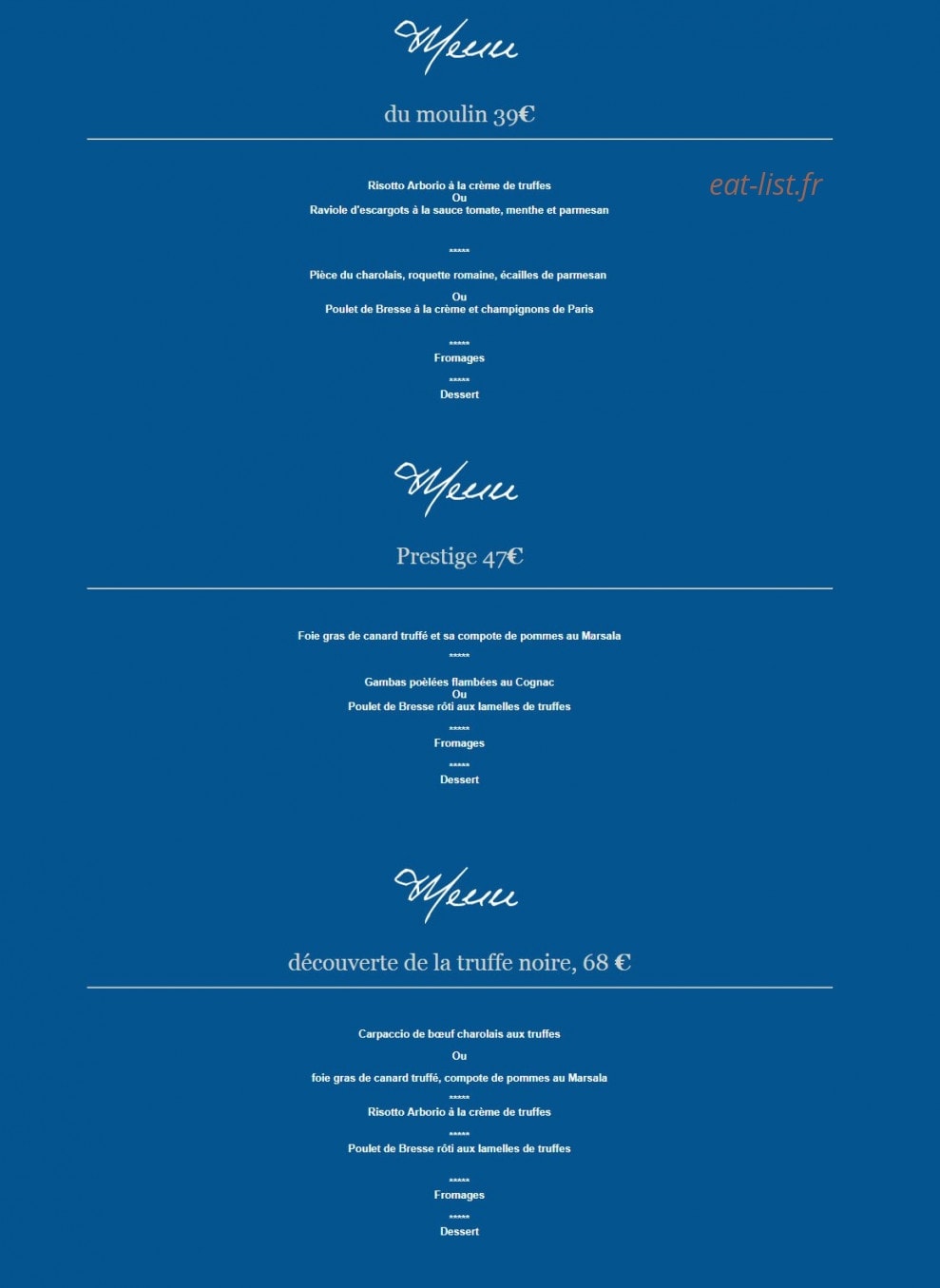 Le Moulin de Bourgchateau — carte page 2