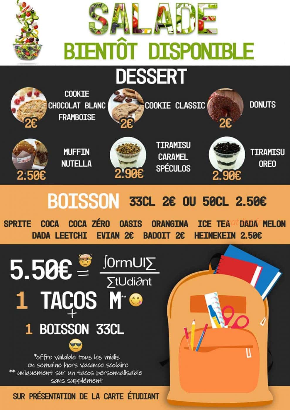 Tacos Gourmet — carte page 5