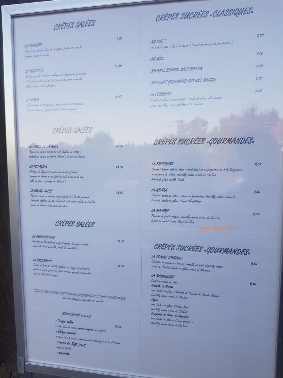 Le Temps d'une Crêpe — carte page 1