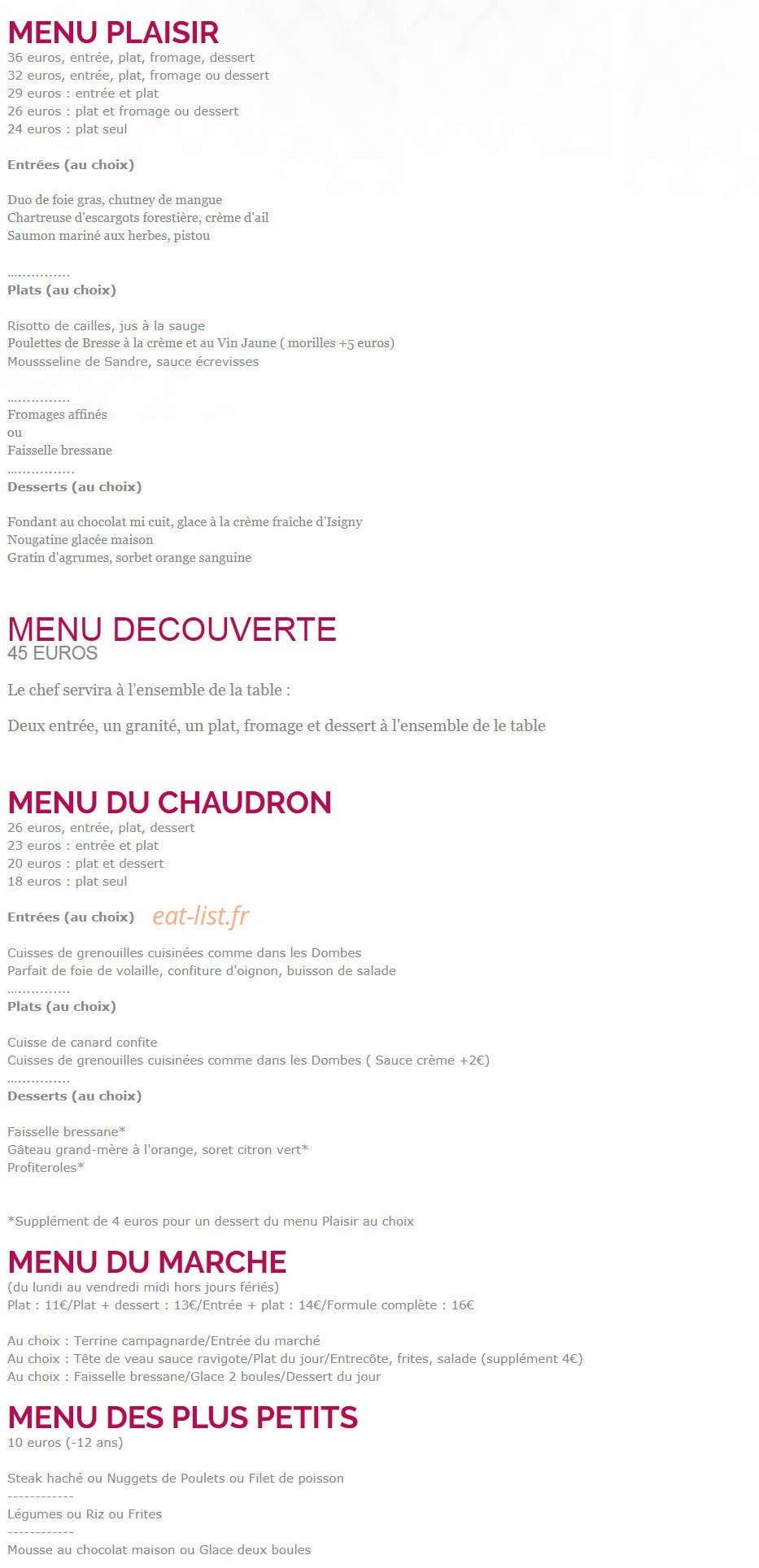 Le Chaudron — carte page 1