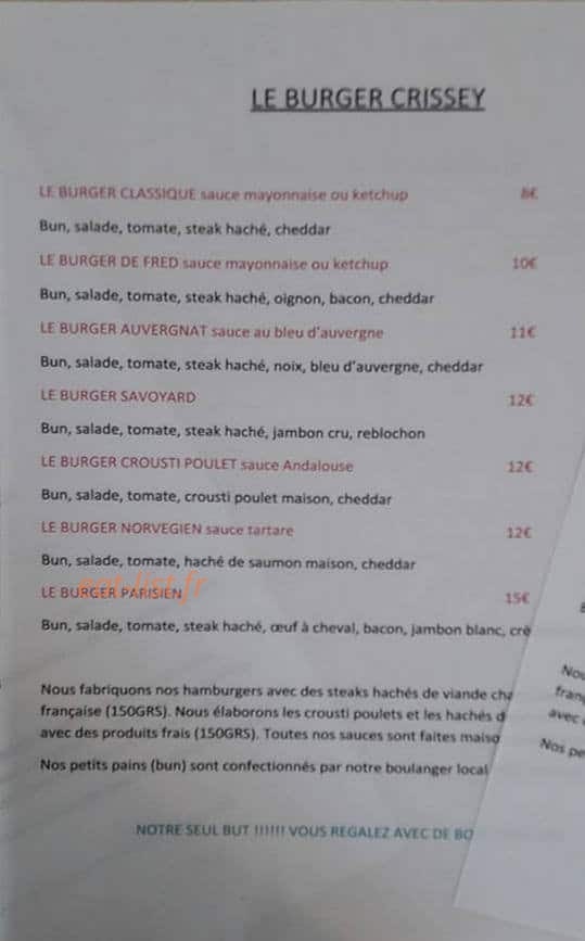 Le Crissey — carte page 1