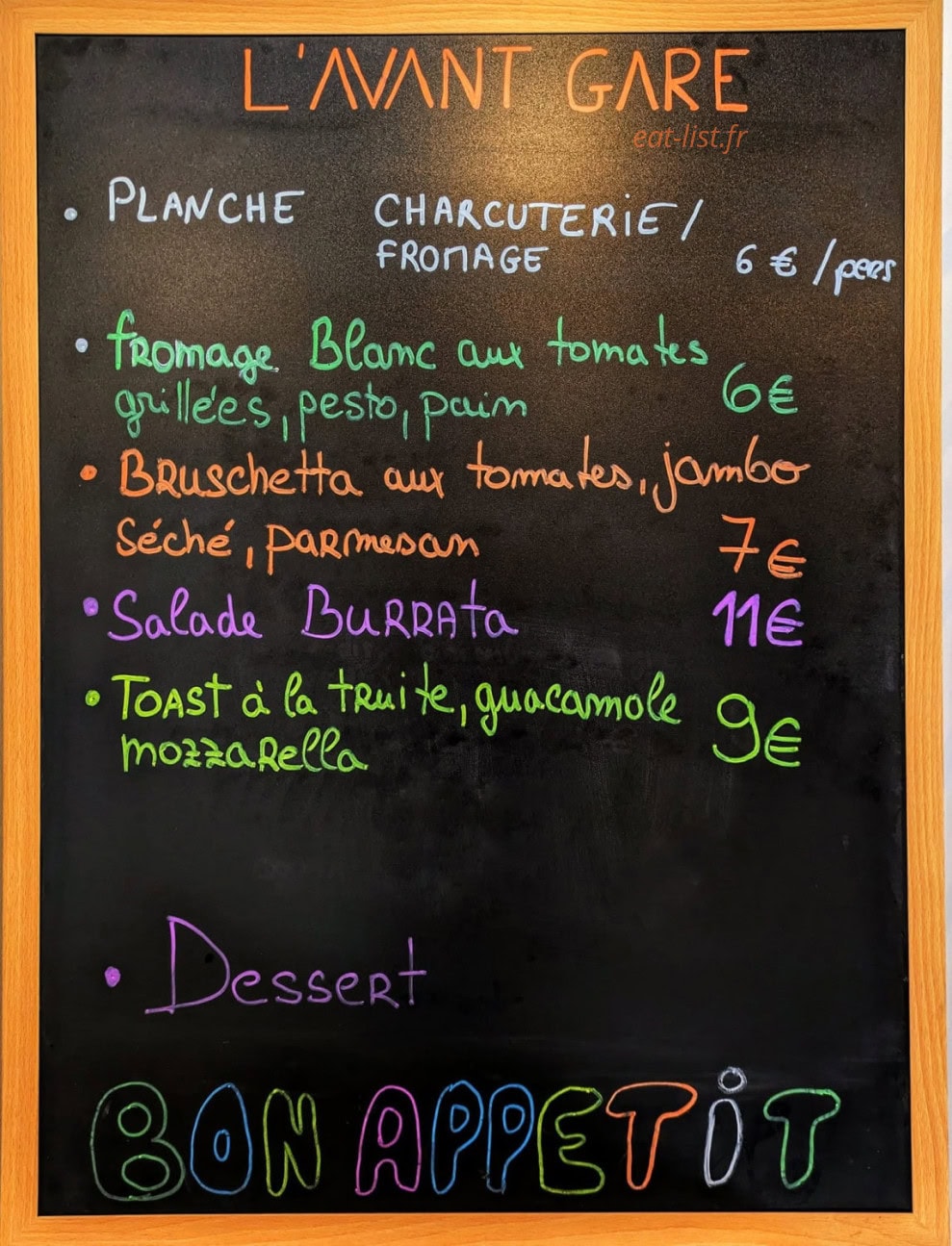 L'Avant-Gare — carte page 1