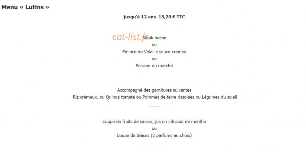 Hotel Restaurant Moulin — carte page 6