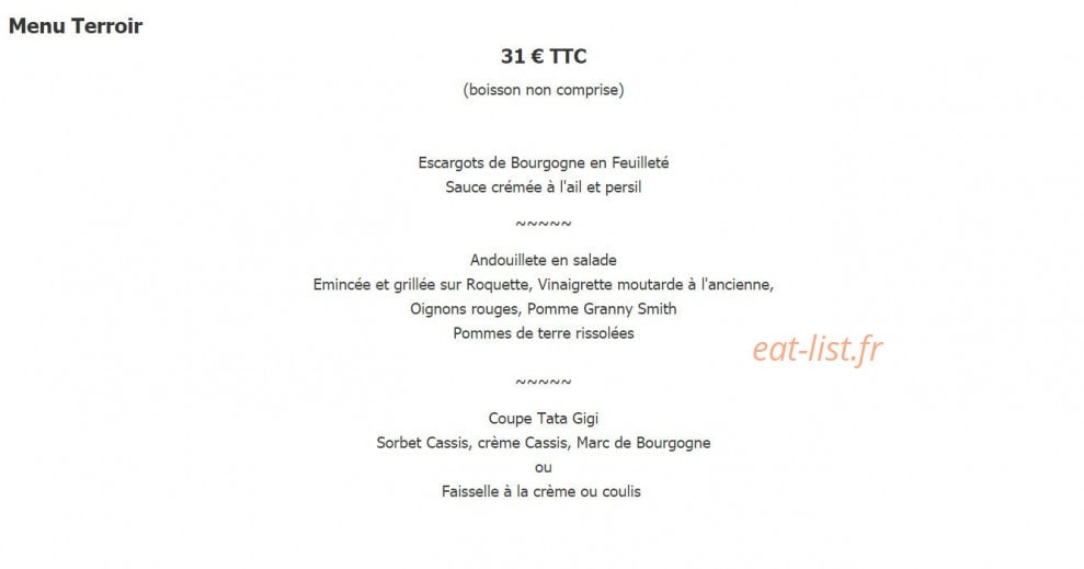 Hotel Restaurant Moulin — carte page 2