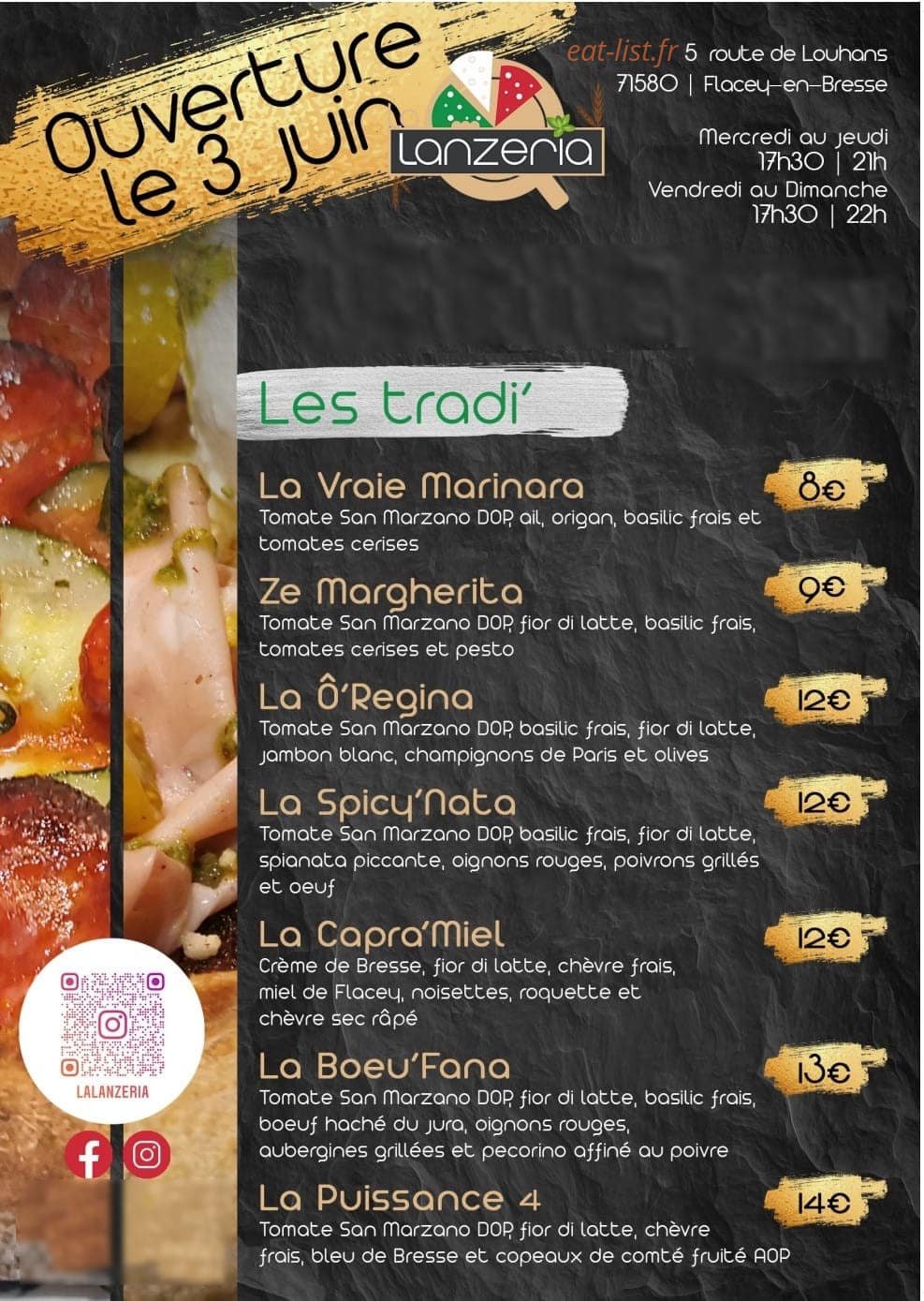 La Lanzeria — carte page 1