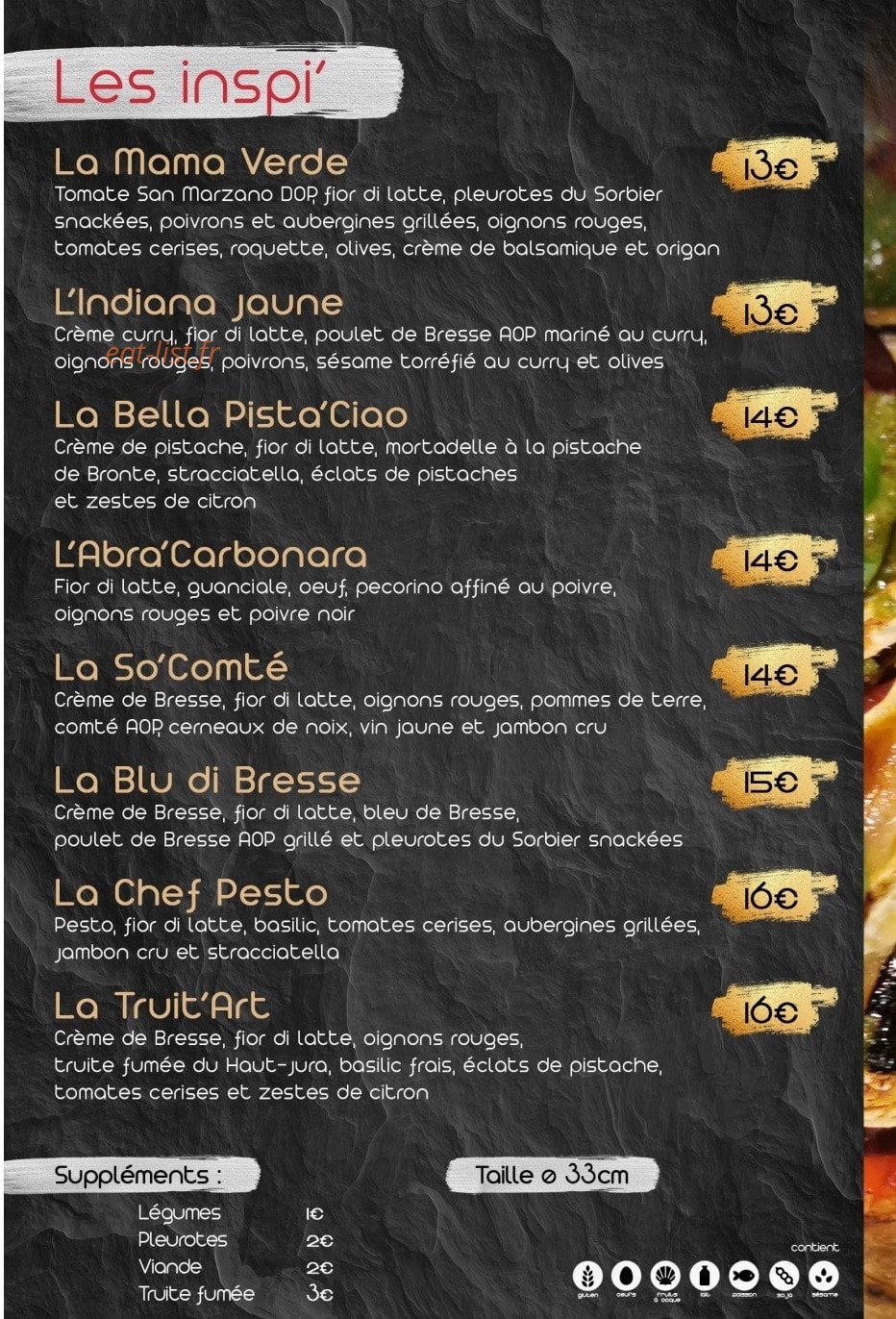La Lanzeria — carte page 2