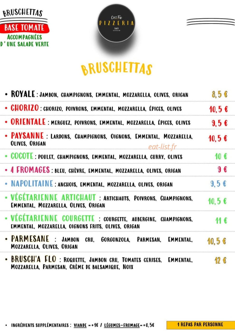 Chez Flo — carte page 3