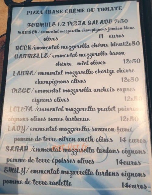 La p'tite Bourgogne — carte page 2