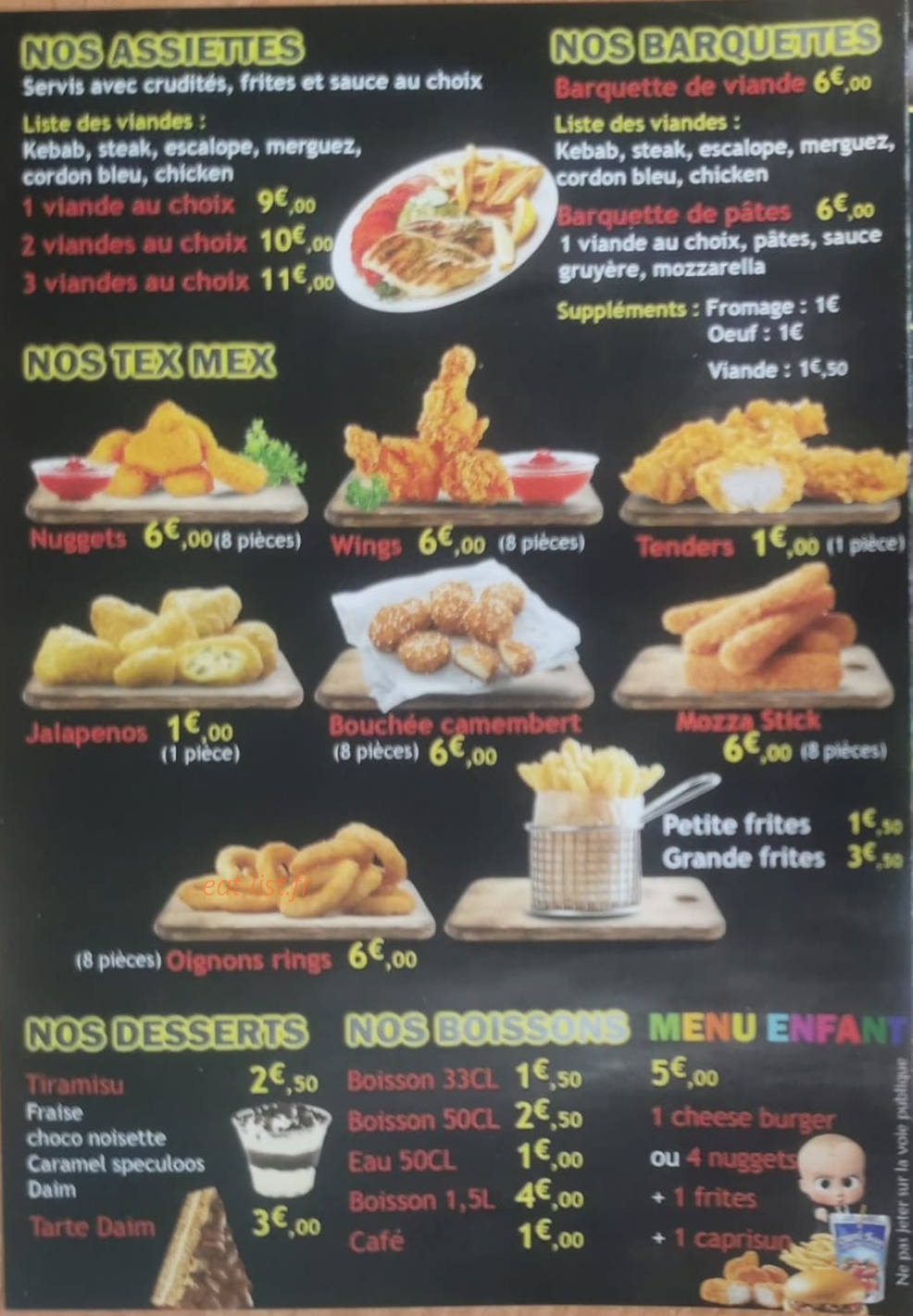 Gergy Kebab — carte page 4