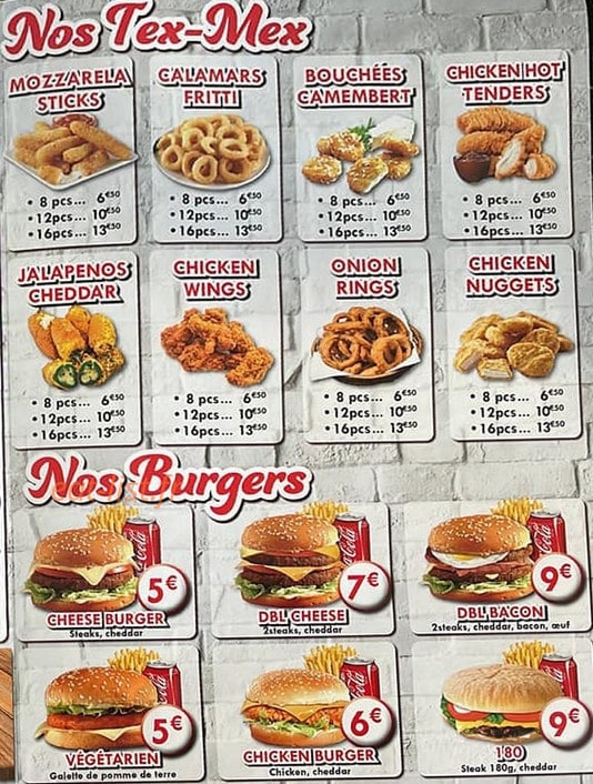Allo Tacos — carte page 3