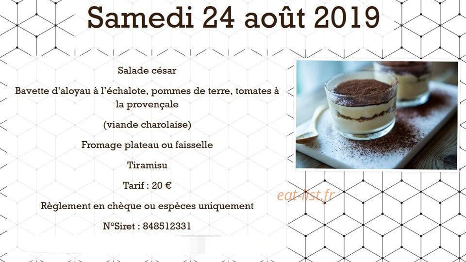 Restaurant du bourg — carte page 1