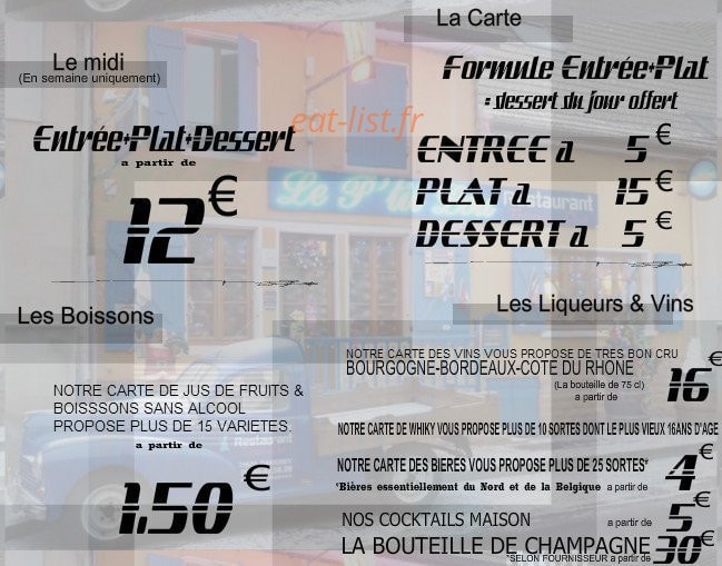 Le P'tit Lou — carte page 1