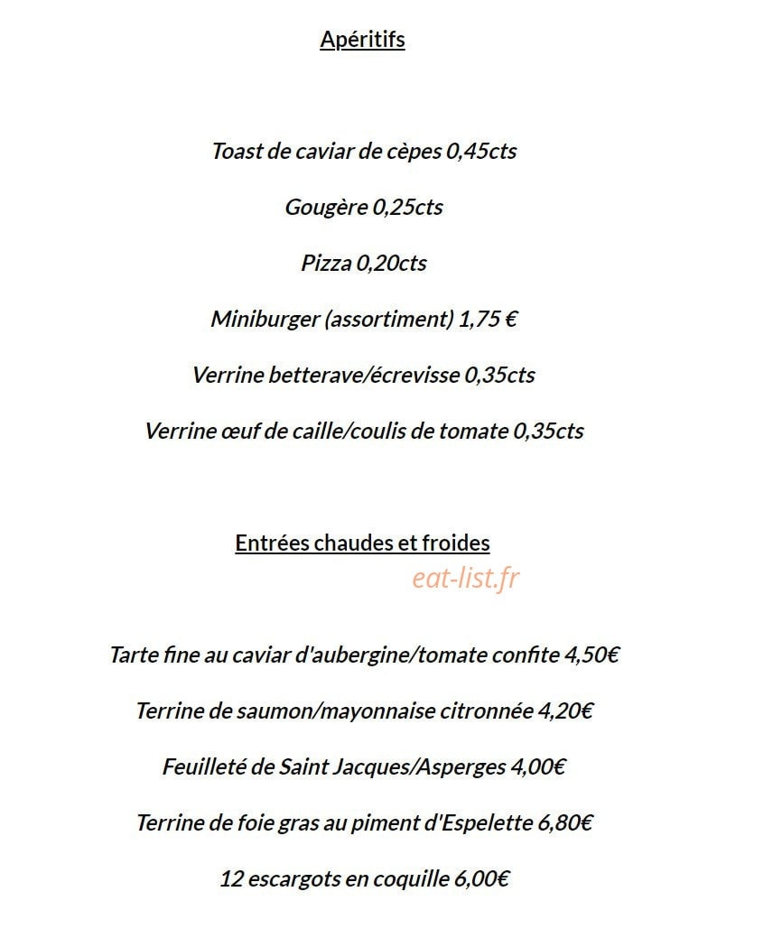Au Puits Enchanté — carte page 4