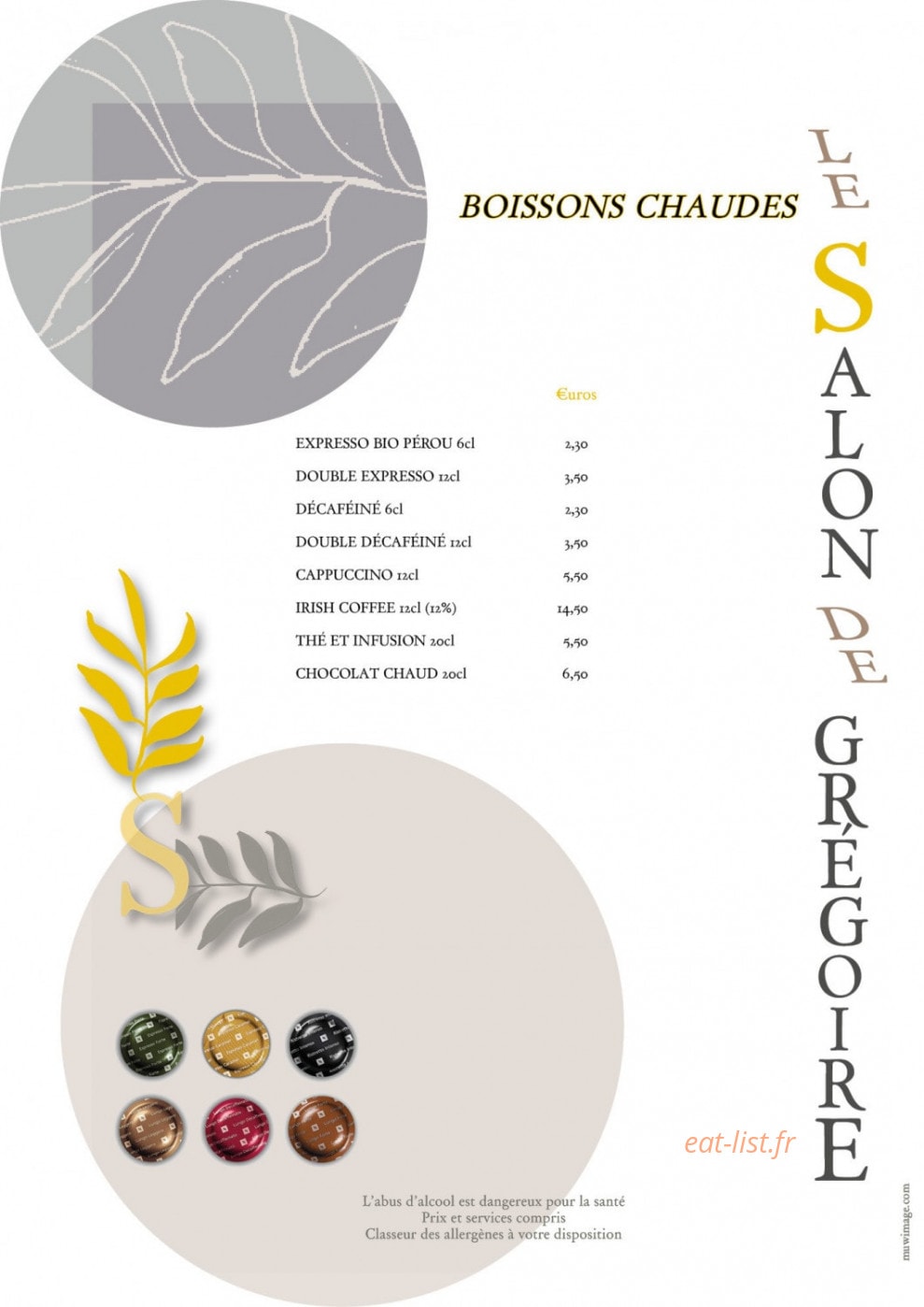 Le Salon de Grégoire — carte page 9