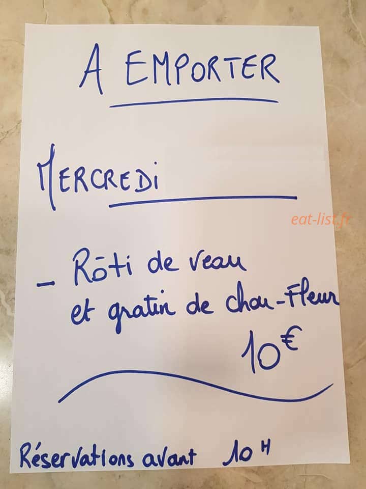 Le Resto d'la Poste — carte page 1