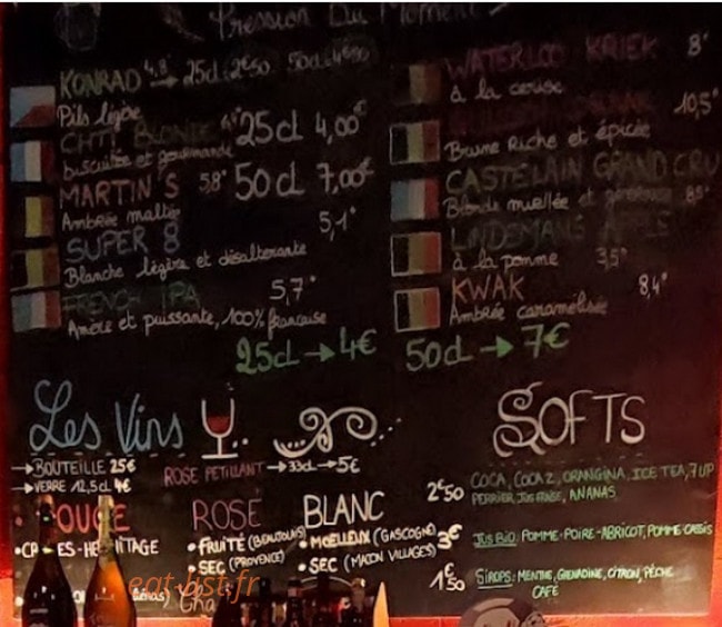 My Beers — carte page 1