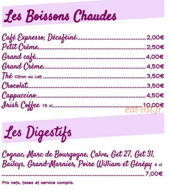 Le Relais de l'Abbaye — carte page 4