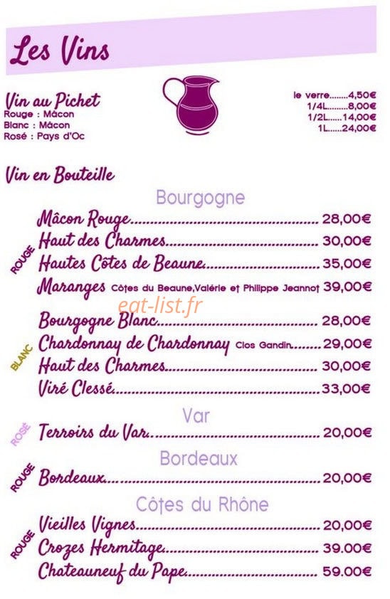 Le Relais de l'Abbaye — carte page 6