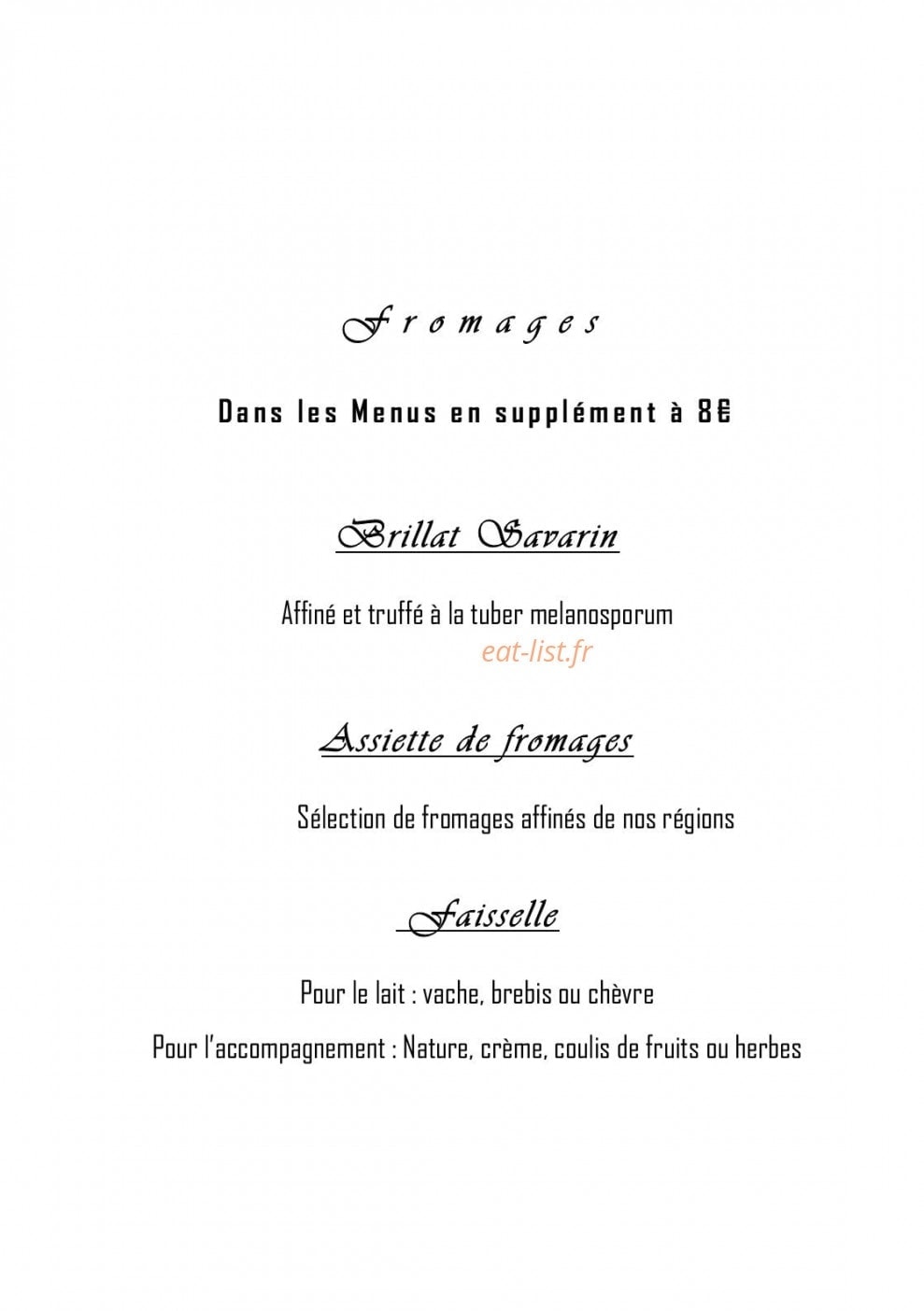 Restaurant Le Meulien — carte page 6