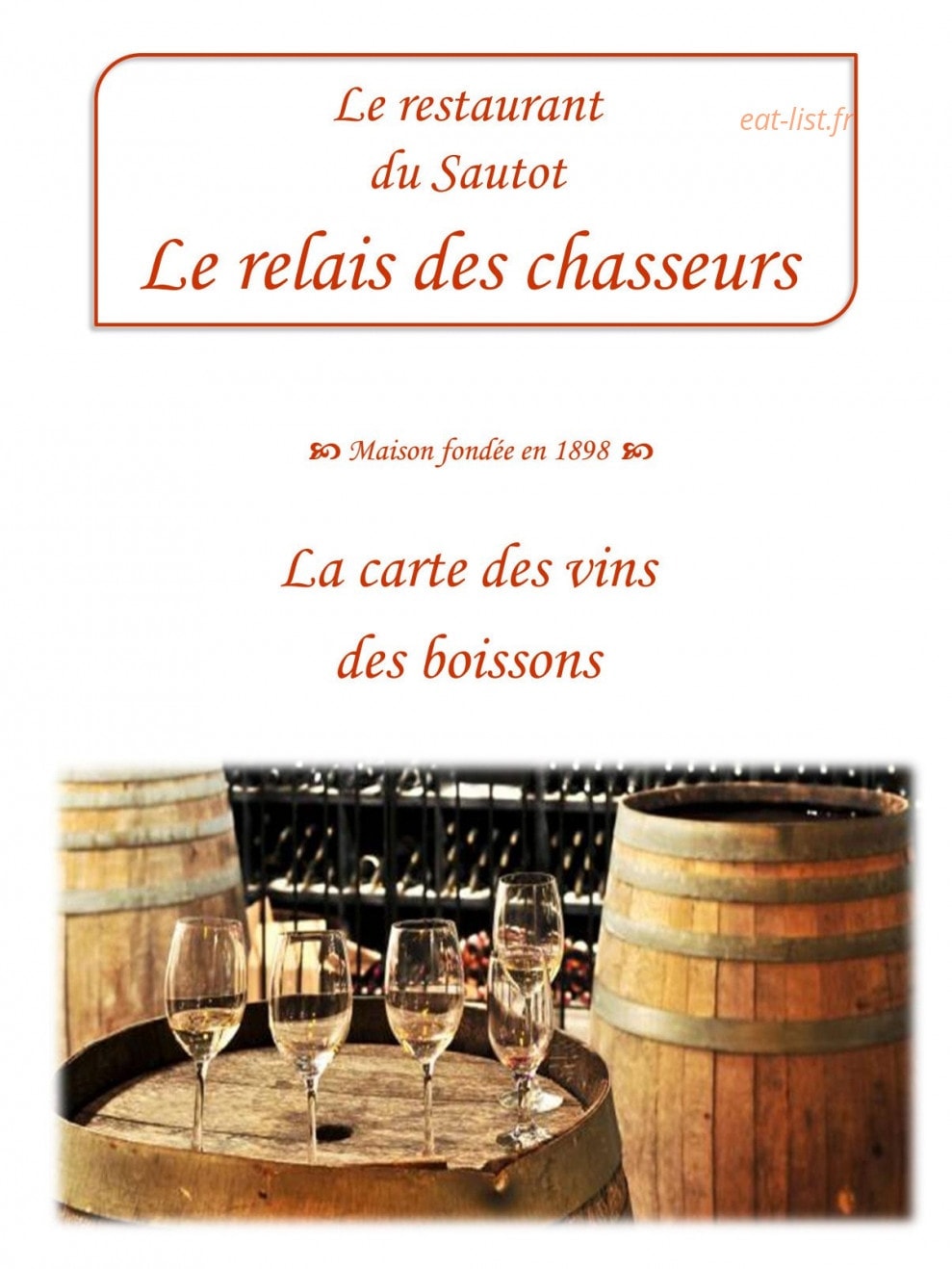 Le Relais Des Chasseurs — carte page 10