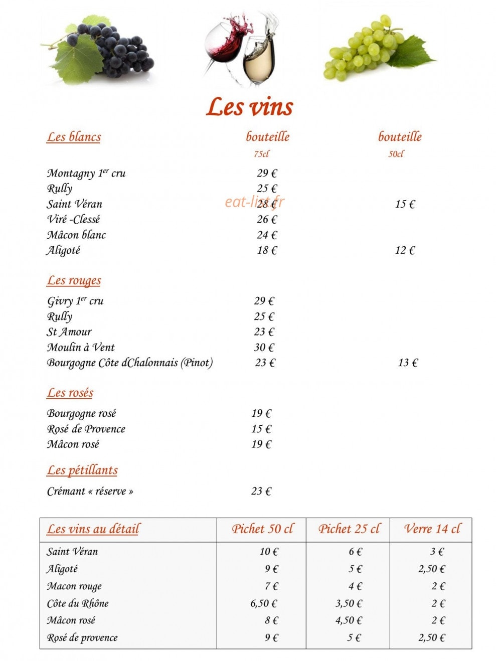 Le Relais Des Chasseurs — carte page 11