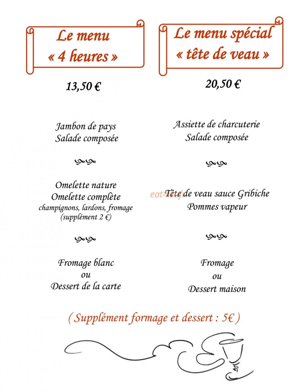 Le Relais Des Chasseurs — carte page 8