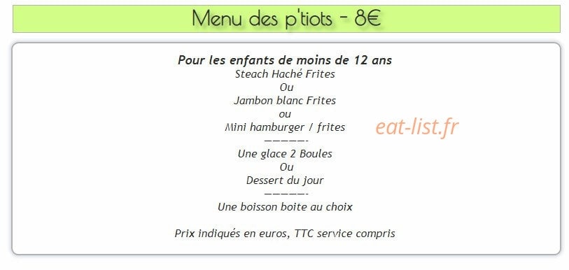 La Table D’issy — carte page 3
