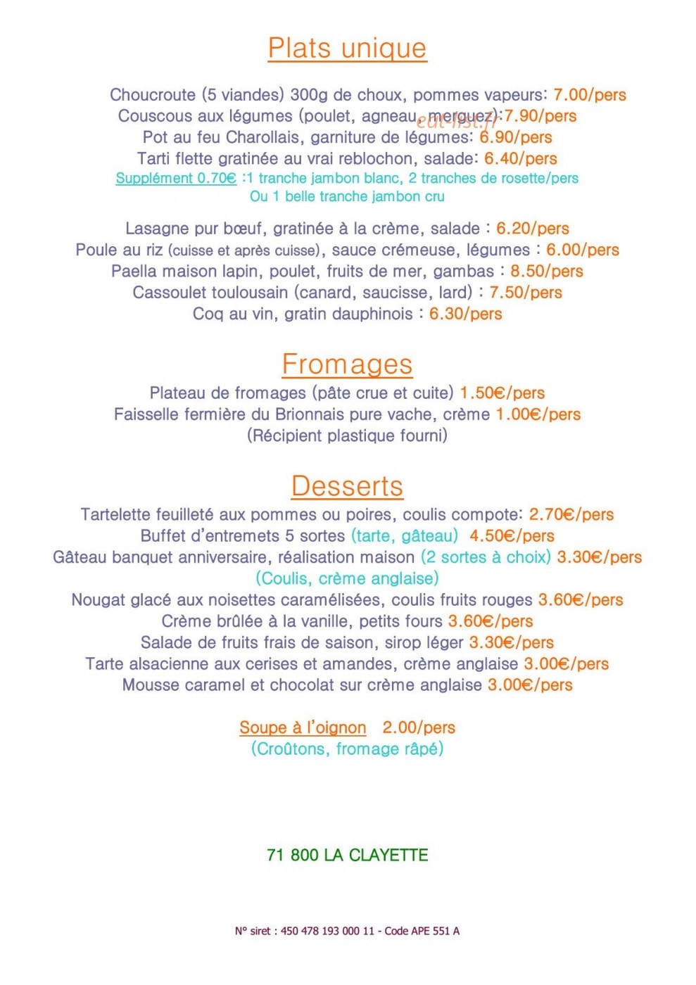 Hôtel de Bourgogne — carte page 6