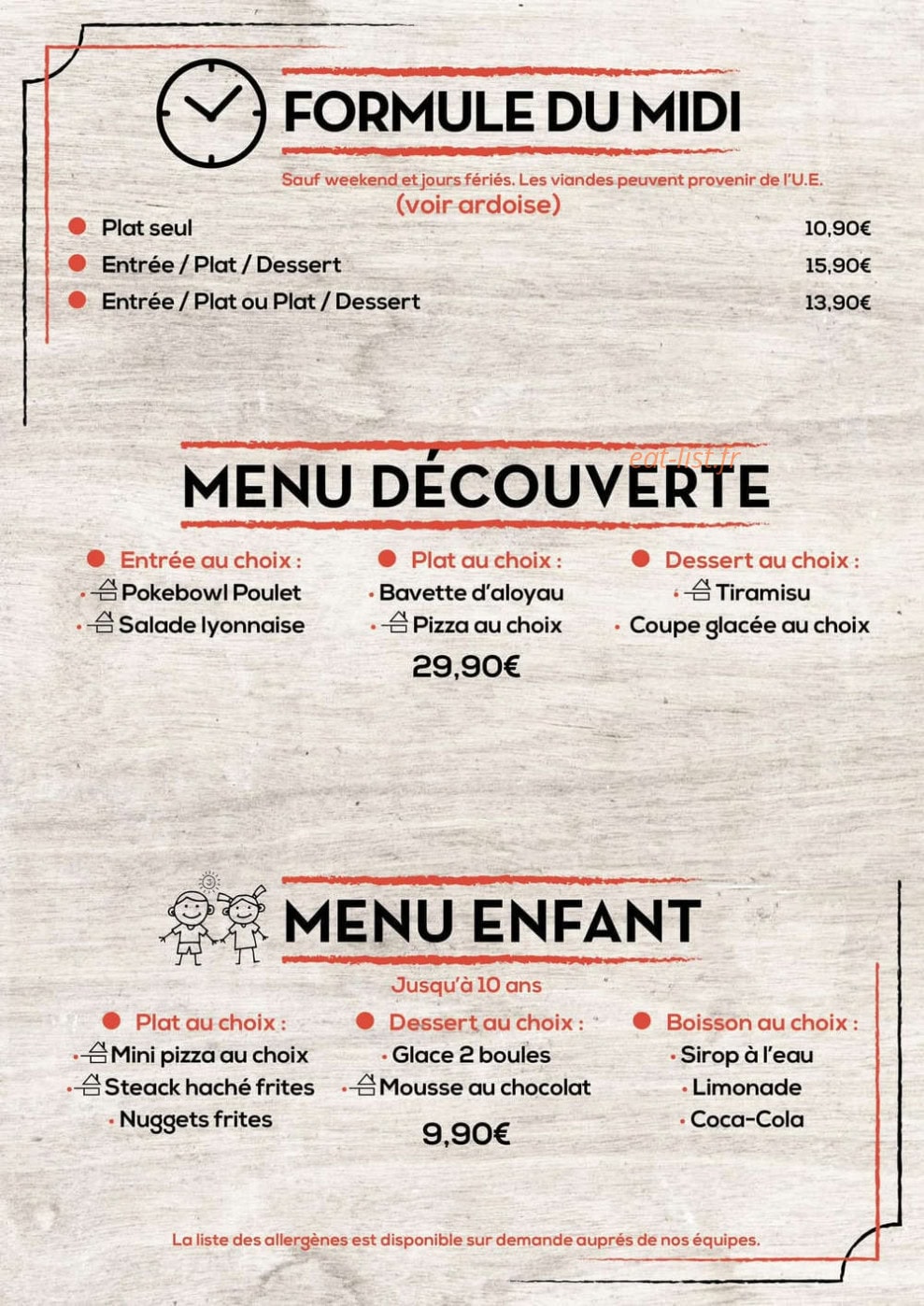 Chez Huguette — carte page 5