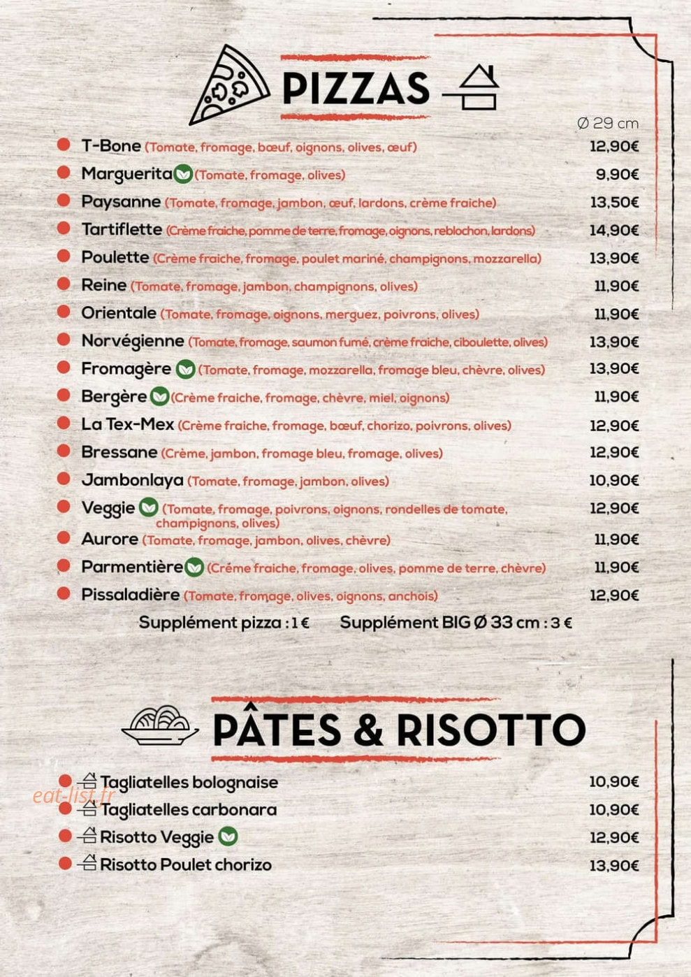Chez Huguette — carte page 3
