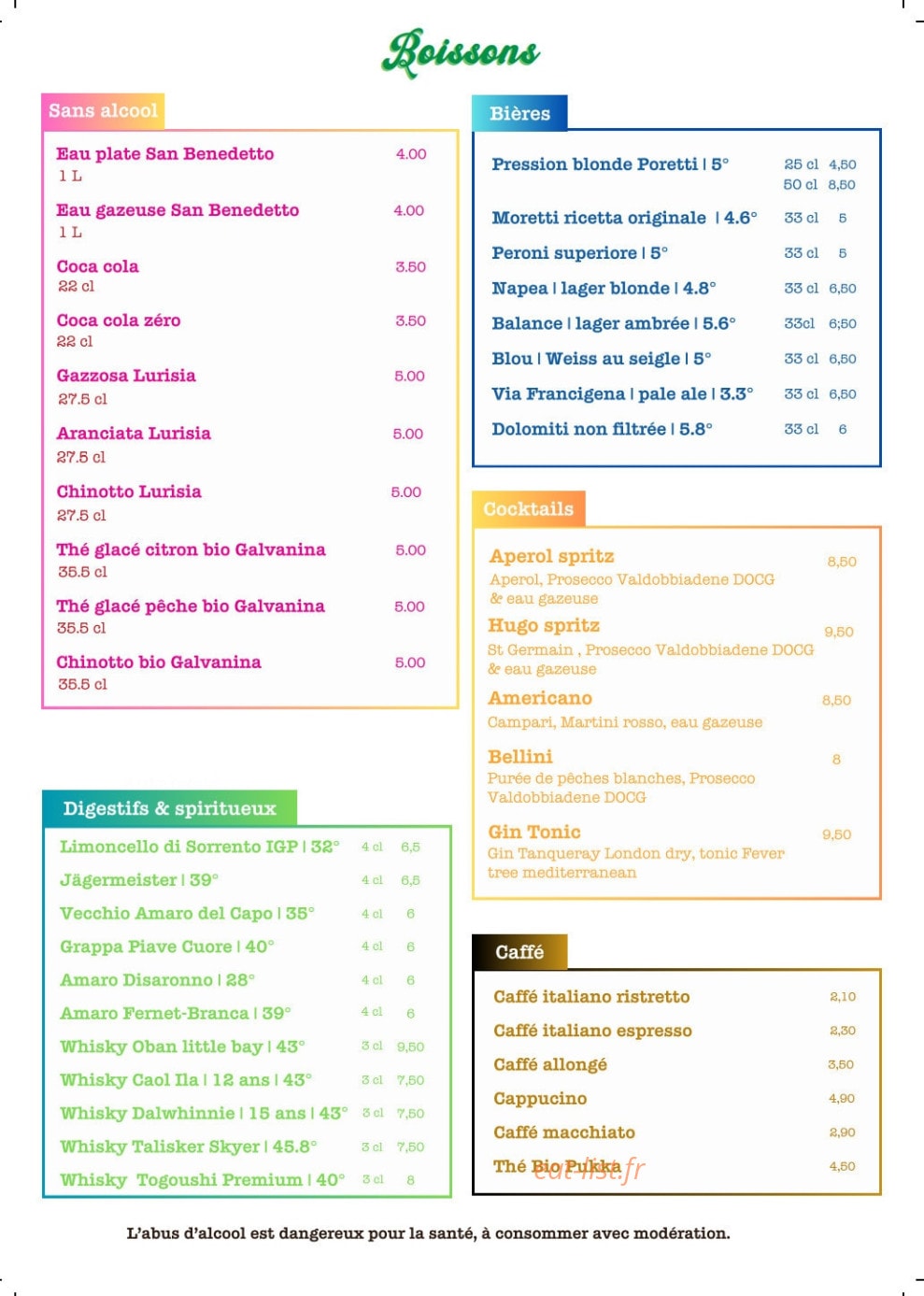 Gioia by La Qualité Italienne — carte page 3